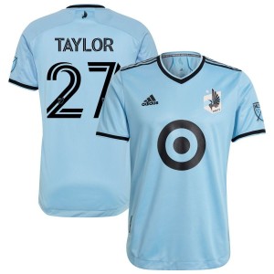 DJ Taylor Minnesota United FC adidas 2021 The River Kit Authentic Jersey - Light Blue