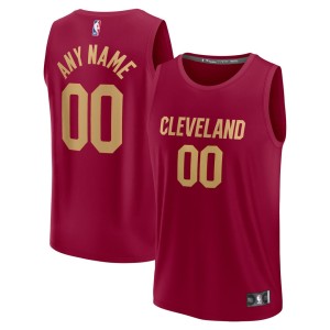 Cleveland Cavaliers Fanatics Branded Fast Break Custom Jersey - Maroon - Icon Edition