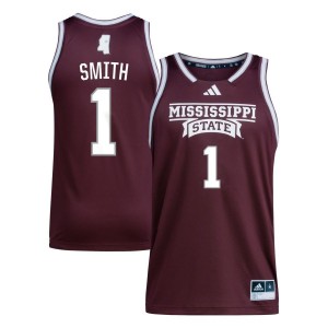 Ahlana Smith Mississippi State Bulldogs adidas Women's NIL Women's Basketball Jersey - Maroon
