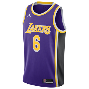 Men's James Lebron Jordan Lakers Statement Swingman Jersey - Purple