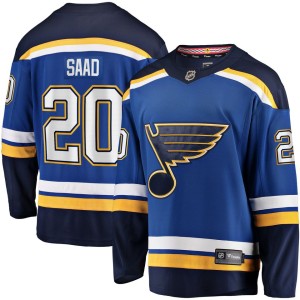 Men's Fanatics Branded Brandon Saad Blue St. Louis Blues Home Breakaway Player Jersey