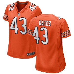 DeMarquis Gates Chicago Bears Nike Women's Alternate Game Jersey - Orange