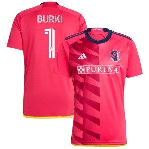 Roman Burki St. Louis City SC adidas 2023 CITY Kit Replica Jersey - Red