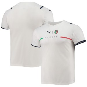 Italy National Team Puma Women's 2021/22 Away Replica Jersey - White/Navy