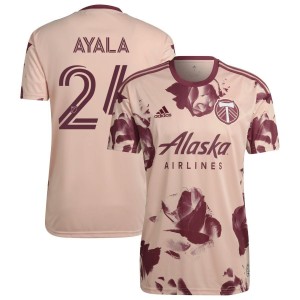David Ayala Portland Timbers adidas 2022 Heritage Rose Kit Replica Jersey - Pink