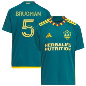 Gaston Brugman LA Galaxy adidas Youth 2023 LA Kit Replica Jersey - Green