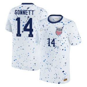 Emily Sonnett USWNT Nike Youth 2023 Home Replica Jersey - White