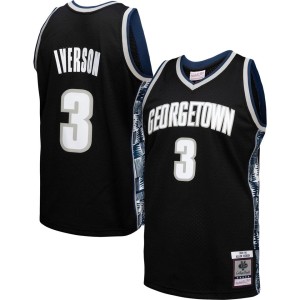 Allen Iverson Georgetown Hoyas Mitchell & Ness Player Swingman Jersey - Black