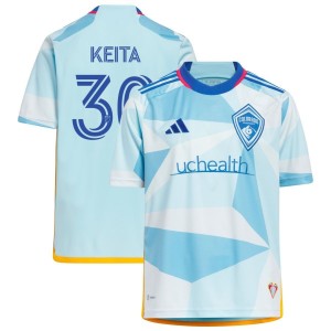 Aboubacar Keita Colorado Rapids adidas Youth 2023 New Day Kit Replica Jersey - Light Blue