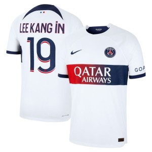 Lee Kang In Paris Saint-Germain Nike 2023/24 Away Match Authentic Player Jersey - White