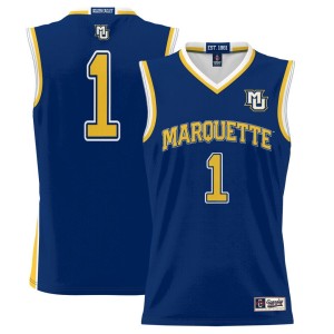 #1 Marquette Golden Eagles ProSphere Basketball Jersey - Navy