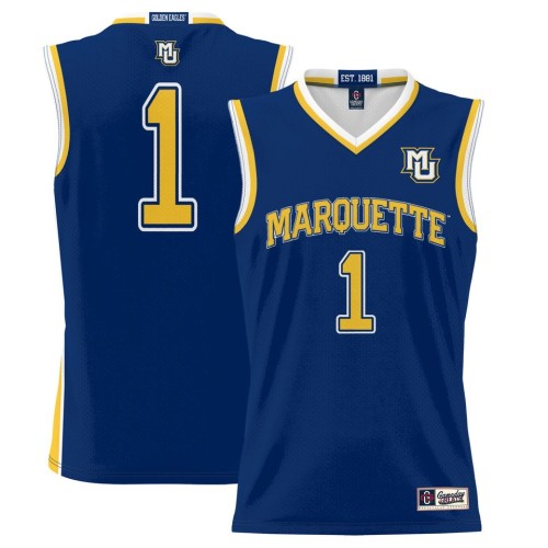 #1 Marquette Golden Eagles ProSphere Basketball Jersey - Navy