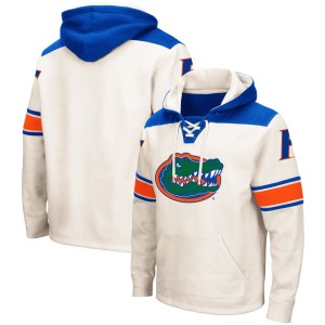 Florida Gators Colosseum 2.0 Lace-Up Pullover Hoodie - Cream