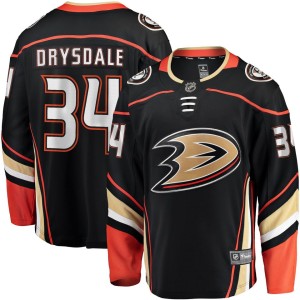 Men's Fanatics Branded Jamie Drysdale Black Anaheim Ducks Home Breakaway Player Jersey
