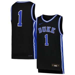 #1 Duke Blue Devils Nike Youth Icon Replica Basketball Jersey - Black