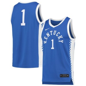 #1 Kentucky Wildcats Nike Unisex Replica Basketball Jersey - Royal