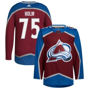 Arvid Holm Colorado Avalanche adidas Home Primegreen Authentic Pro Jersey - Burgundy