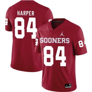 Brandon Harper Oklahoma Sooners Jordan Brand NIL Replica Football Jersey - Crimson