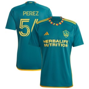 Jonathan Perez LA Galaxy adidas 2023 LA Kit Replica Jersey - Green