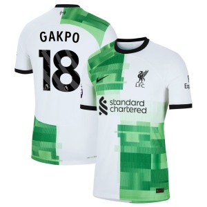 Cody Gakpo  Liverpool Nike 2023/24 Away Authentic Jersey - White