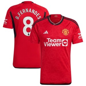 Bruno Fernandes Manchester United adidas 2023/24 Home Replica Player Jersey - Red
