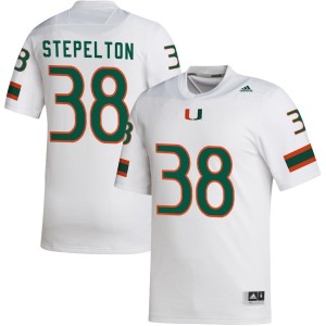 Patrick Stepelton Miami Hurricanes adidas NIL Replica Football Jersey - White