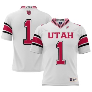 #1 Utah Utes ProSphere Football Jersey - White