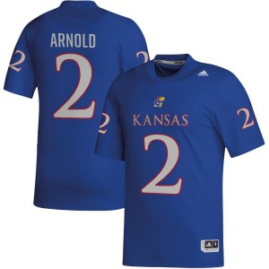 Lawrence Arnold Kansas Jayhawks adidas NIL Replica Football Jersey - Royal