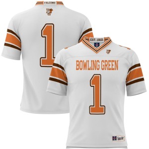 #1 Bowling Green St. Falcons ProSphere Youth Endzone Football Jersey - White