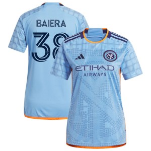 Drew Baiera New York City FC adidas Women's 2023 The Interboro Kit Replica Jersey - Light Blue
