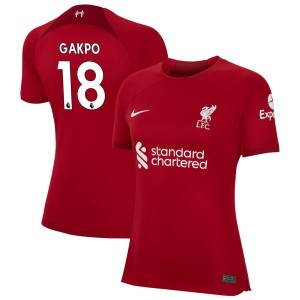 Cody Gakpo Liverpool Nike Women's 2022/23 Home Replica Jersey - Red