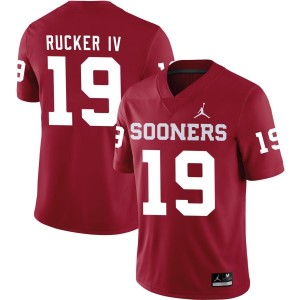 Ralph Rucker IV Oklahoma Sooners Jordan Brand NIL Replica Football Jersey - Crimson