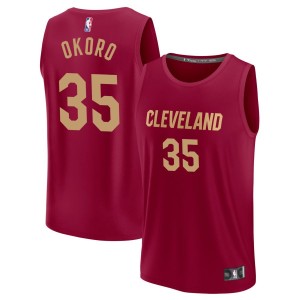 Isaac Okoro  Cleveland Cavaliers Fanatics Branded Youth Fast Break Jersey - Maroon - Icon Edition