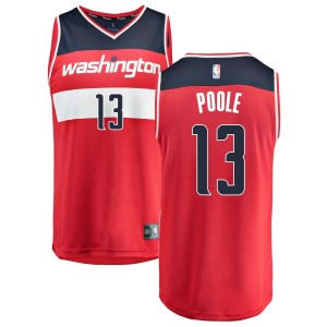 Jordan Poole Washington Wizards Fanatics Branded Fast Break Replica Jersey Red - Icon Edition