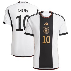 Serge Gnabry Germany National Team adidas 2022/23 Home Replica Player Jersey - White