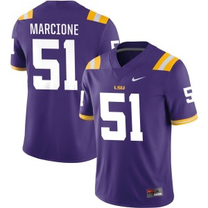 Seth Marcione LSU Tigers Nike NIL Replica Football Jersey - Purple