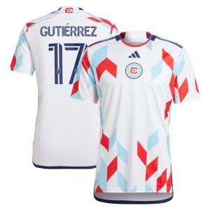 Brian Gutierrez Chicago Fire adidas 2023 A Kit For All Replica Player Jersey - White