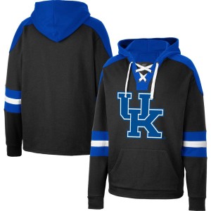 Kentucky Wildcats Colosseum Lace-Up 4.0 Pullover Hoodie - Black
