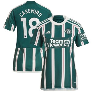 Casemiro Manchester United adidas Women's 2023/24 Away Replica Player Jersey - Green