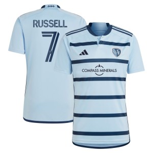 Johnny Russell Sporting Kansas City adidas 2023 Hoops 4.0 Replica Player Jersey - Light Blue