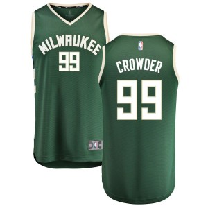 Jae Crowder Milwaukee Bucks Fanatics Branded Fast Break Replica Jersey Hunter Green - Icon Edition