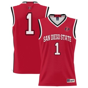 #1 San Diego State Aztecs ProSphere Basketball Jersey - Cardinal