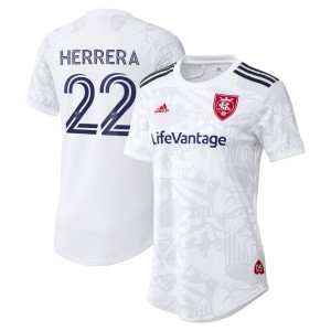 Aaron Herrera Real Salt Lake adidas Women's 2021 The Supporter's Secondary Replica Player Jersey - White