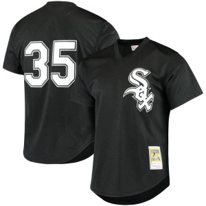Frank Thomas Chicago White Sox Mitchell & Ness Cooperstown Mesh Batting Practice Jersey - Black