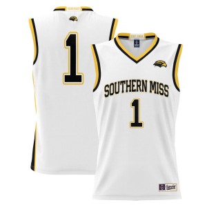 #1 Southern Miss Golden Eagles ProSphere Basketball Jersey - White