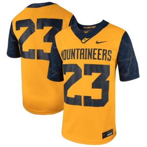#23 West Virginia Mountaineers Nike Football Game Jersey - Gold