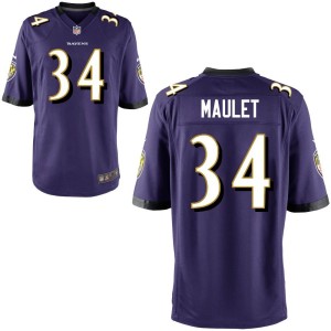 Arthur Maulet Baltimore Ravens Nike Youth Game Jersey - Purple