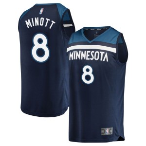 Josh Minott Minnesota Timberwolves Fanatics Branded Youth Fast Break Replica Jersey Navy - Icon Edition
