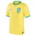 Brazil National Team Nike 2022/23 Home Breathe Stadium Replica Blank Jersey - Yellow
