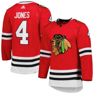 Seth Jones Chicago Blackhawks adidas Primegreen Authentic Pro Home Player Jersey - Red